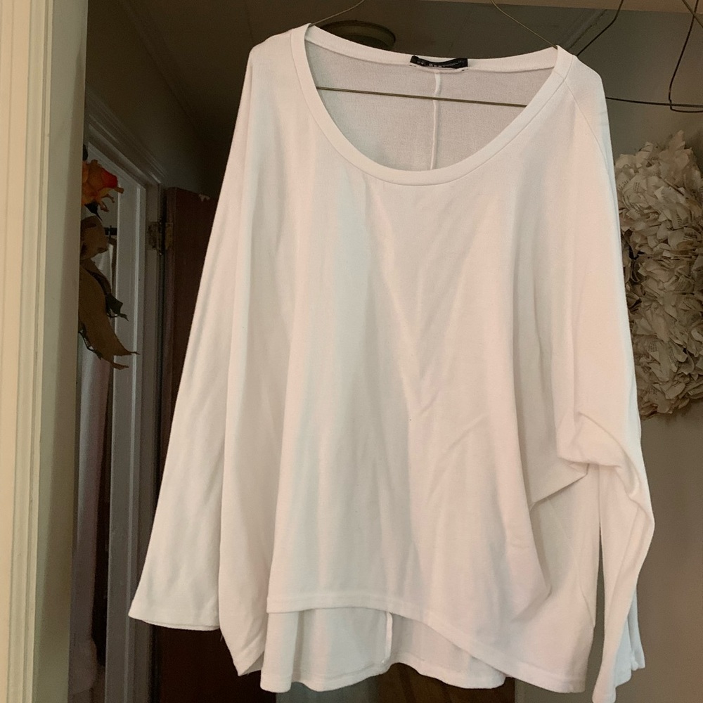 Over size white shirt